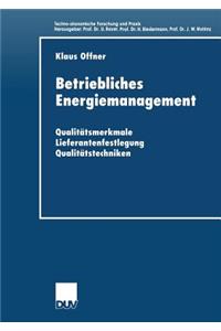 Betriebliches Energiemanagement