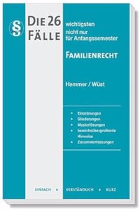 Die 26 wichtigsten Falle Familienrecht