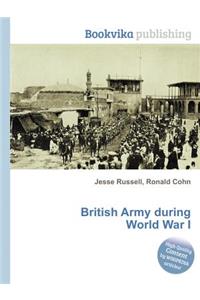 British Army During World War I