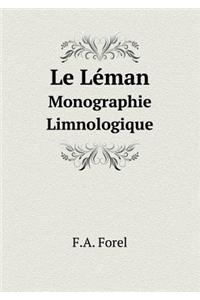 Le Léman Monographie Limnologique