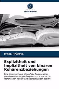Explizitheit und Implizitheit von binären Kohärenzbeziehungen