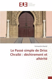 Le Passé simple de Driss Chraïbi