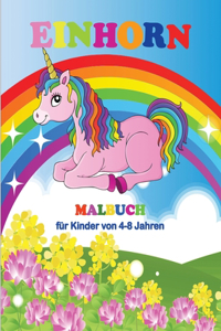 Einhorn-Malbuch für Kinder von 4-8 Jahren