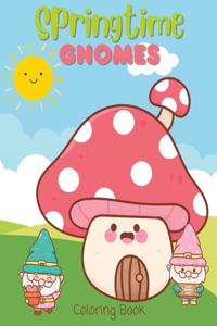 Springtime Gnomes Coloring Book