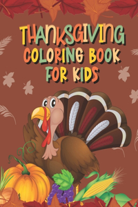 Thanksgiving coloring book for kids