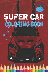 Super Car Coloring Book