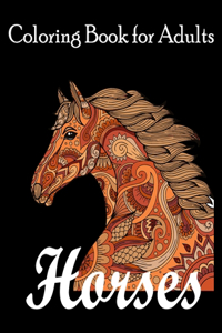 Horse Coloring Book for Adults