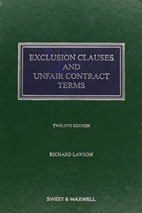 Exclusion Clauses and Unfair Contract Terms Hardcover â€“ 23 August 2017