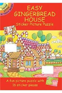 Easy Gingerbread House Sticker Picture Puzzle