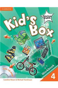 Kid's Box American English Level 4 Workbook with CD-ROM