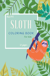 Sloth Coloring Book
