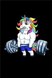 Workout & Food Unicorn Notebook