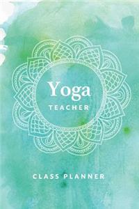 Yoga Teacher Journal Class Planner Lesson Sequence Notebook