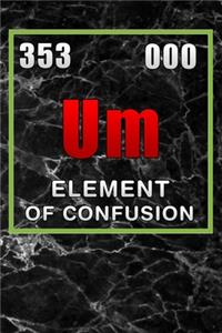 Um element of confusion
