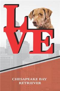 Chesapeake Bay Retriever: Dog Love Park Weekly Planner Notebook Book Is 120 Pages 6x9