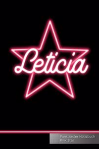 Leticia Punktraster Notizbuch Pink Star
