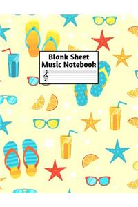 Blank Sheet Music Notebook