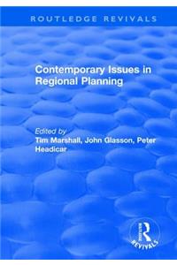 Contemporary Issues in Regional Planning