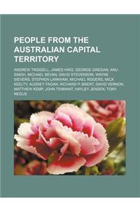 People from the Australian Capital Territory