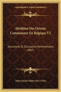 Abolition Des Octrois Communaux En Belgique V2