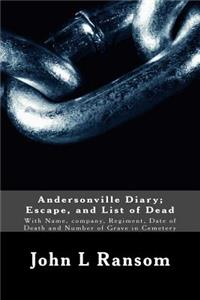 Andersonville Diary; Escape, and List of Dead