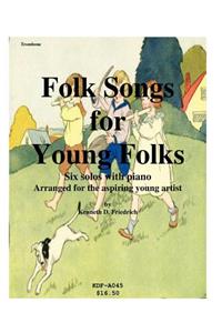 Folk Songs for Young Folks - trombone and piano