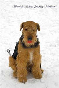 Airedale Terrier January Notebook Airedale Terrier Record, Log, Diary, Special Memories, To Do List, Academic Notepad, Scrapbook & More