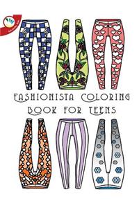 Fashionista coloring book for teens