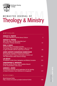 McMaster Journal of Theology and Ministry: Volume 16, 2014-2015