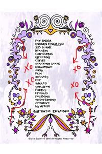 for INDIA INDIAN ENGLISH 20 blank Holiday Christmas Greeting Cards coloring book Handmade easy fun activity for adults children family friends relaxing entertaining creative by Artist Grace Divine