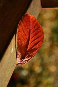 Autumn Leaf on a Rail Journal