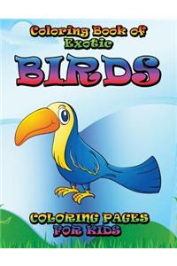 Coloring Book of Exotic Birds Subtitle