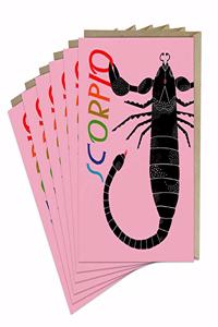 6-Pack Lisa Congdon for Em & Friends Scorpio Card