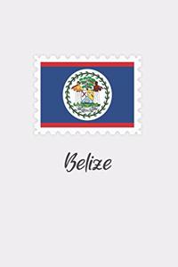 Belize flag minimalist notebook