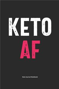 Keto AF Keto Journal Notebook