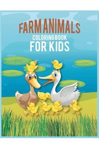 Farm Animals Coloring Book For Kids