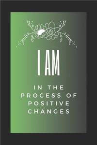 i am in the process of positive changes floral journal notebook planner 2020