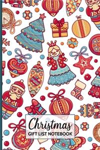 Christmas Gift List Notebook
