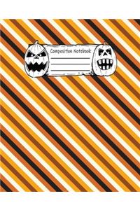 Abstract Halloween Pattern Volume 10 Wide Ruled Journal