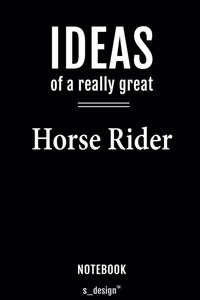 Notebook for Horse Riders / Horse Rider