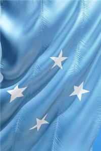 Federated States of Micronesia Flag Blowing in the Wind Journal
