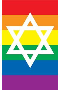 Jewish Star Rainbow Flag - Lined Notebook