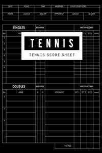 Tennis Score Sheet