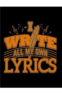 I Write All My Own Lyrics