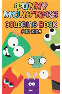 Funny Monsters - Coloring book for kids