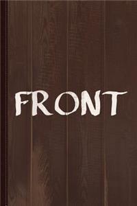 Front Journal Notebook