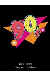 90's Retro Composition Notebook