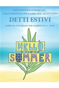 Libro da colorare per bambini di 7+ anni (Detti Estivi)