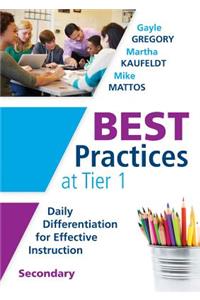 Best Practices at Tier 1 [Secondary]