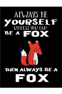 Always Be Yourself Unless You Can Be a Fox Then Always Be a Fox